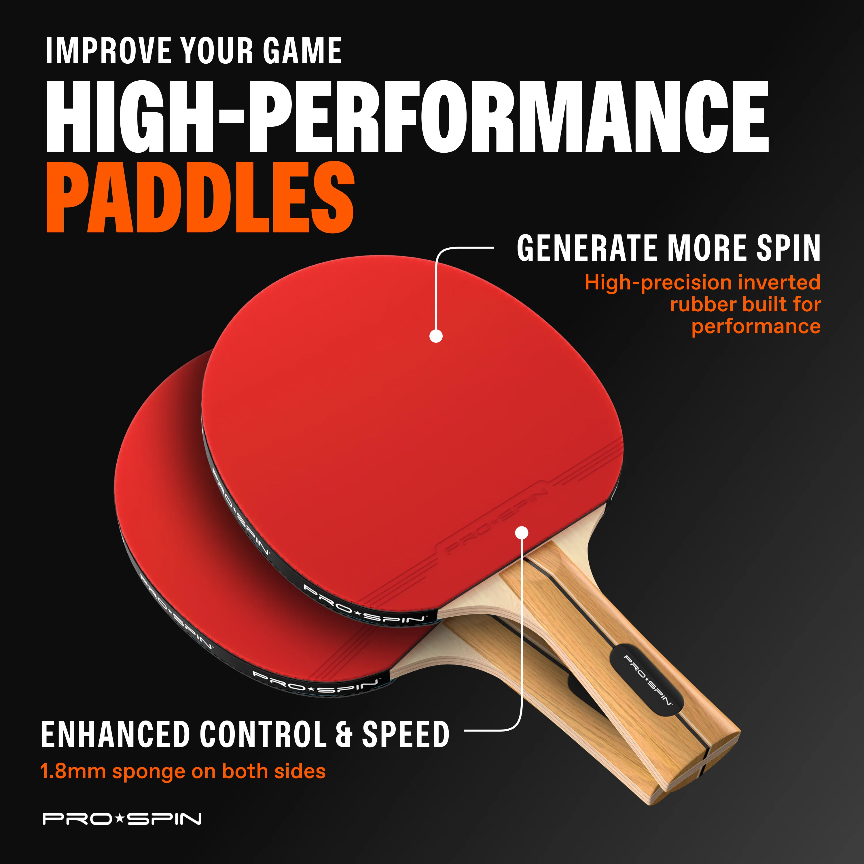 Ping Pong Paddle Set - Image 3